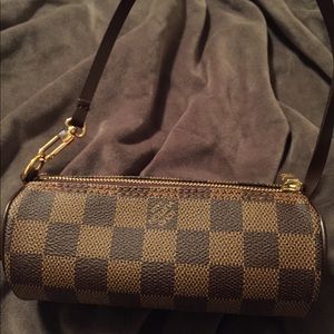 Louis Vuitton Damier Ebene Mini Papillon Wristlet